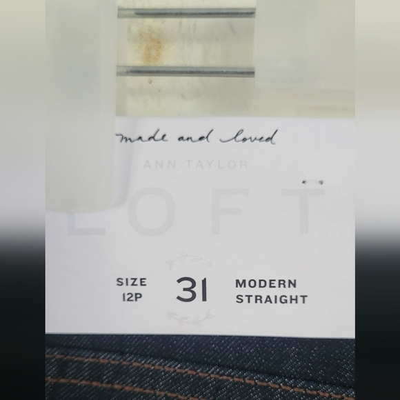 Loft Modern Straight Dark Wash Mid-rise Jean - Picture 4 of 8